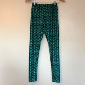 Mermaid spandex leggings